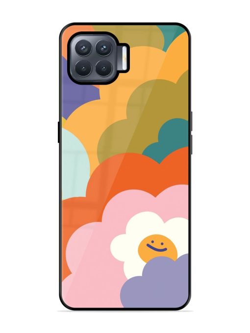 Happy Flower Power Glossy Soft Edge Case for Oppo F17 Pro Chachhi