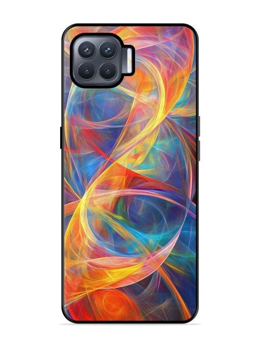 Cosmic Currents Glossy Soft Edge Case for Oppo F17 Pro