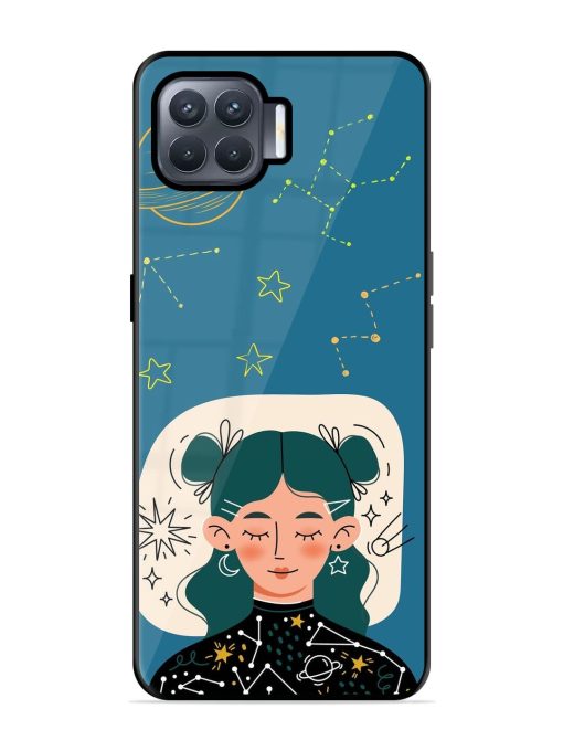 Cosmic Daydreamer Glossy Soft Edge Case for Oppo F17 Pro Chachhi