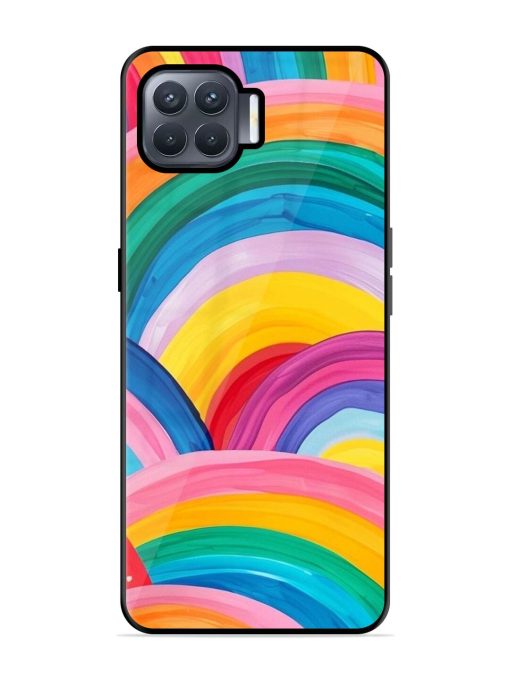 Rainbow Cascade Glossy Soft Edge Case for Oppo F17 Pro Chachhi