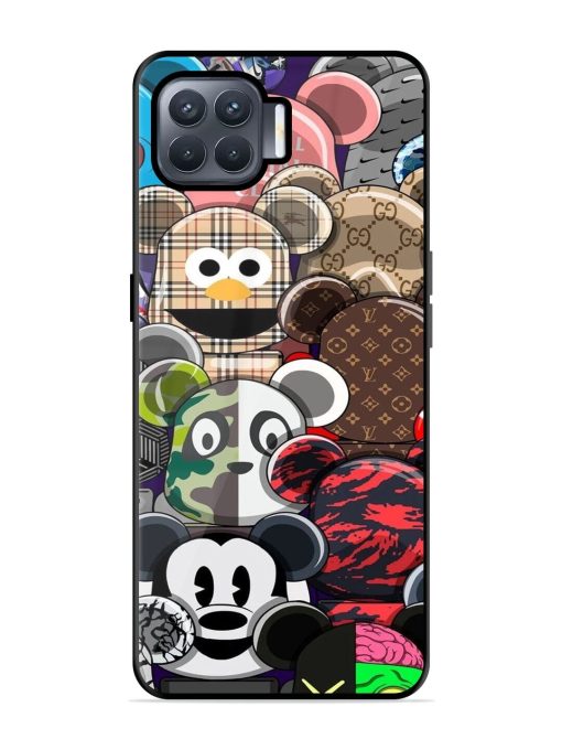 Streetwear Bearbrick Extravaganza Glossy Soft Edge Case for Oppo F17 Pro Chachhi