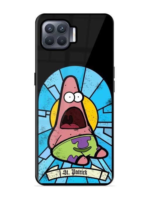 St. Patrick'S Day Stained Glass Patrick Star Glossy Soft Edge Case for Oppo F17 Pro Chachhi