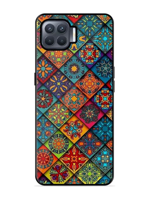 Patchwork Mandala Mosaic Glossy Soft Edge Case for Oppo F17 Pro Chachhi