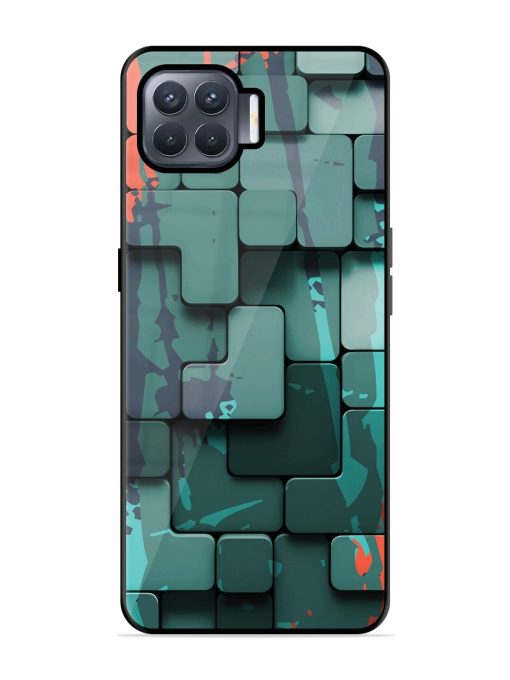 Abstract Geometric Mosaic Glossy Soft Edge Case for Oppo F17 Pro Chachhi