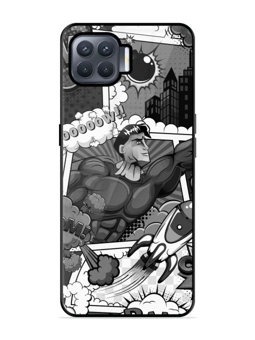 Comic Book Chaos Glossy Soft Edge Case for Oppo F17 Pro Chachhi