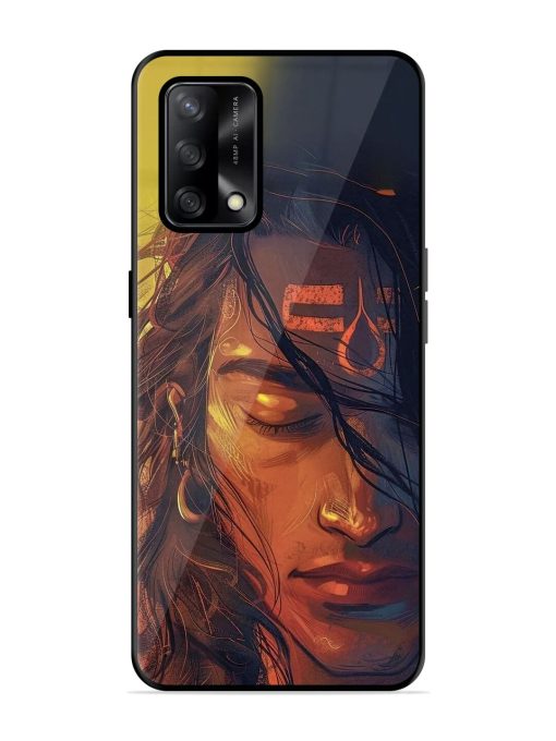 Tranquil Shiva Glossy Soft Edge Case for Oppo F19 Chachhi