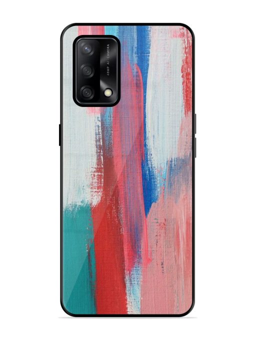 Colorful Chaos Glossy Soft Edge Case for Oppo F19 Chachhi