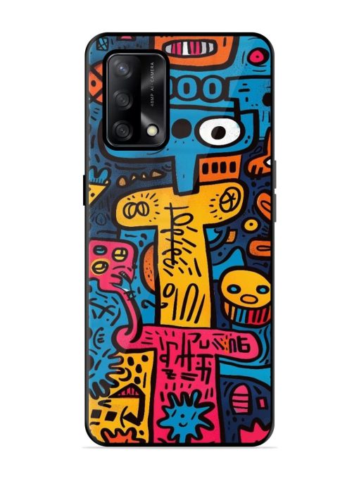 Doodletopia Glossy Soft Edge Case for Oppo F19 Chachhi