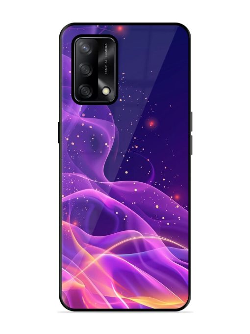 Cosmic Currents Glossy Soft Edge Case for Oppo F19 Chachhi