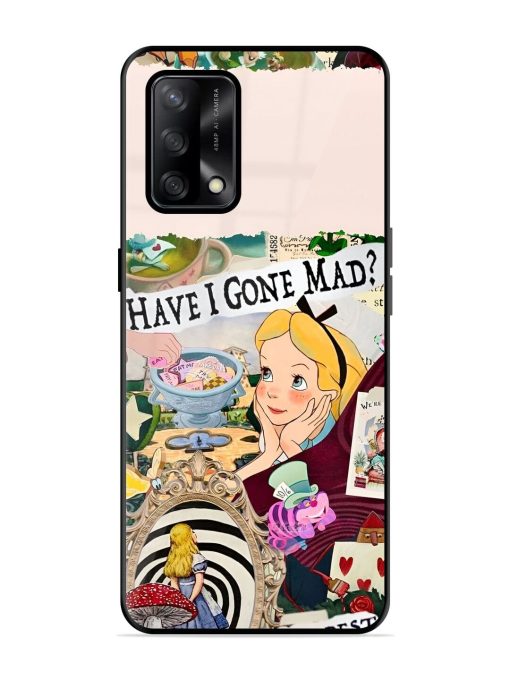 Mad Hatter'S Collage Glossy Soft Edge Case for Oppo F19 Chachhi