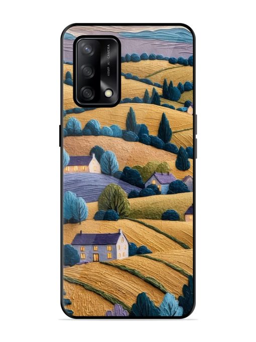 Rolling Hilltop Haven Glossy Soft Edge Case for Oppo F19 Chachhi