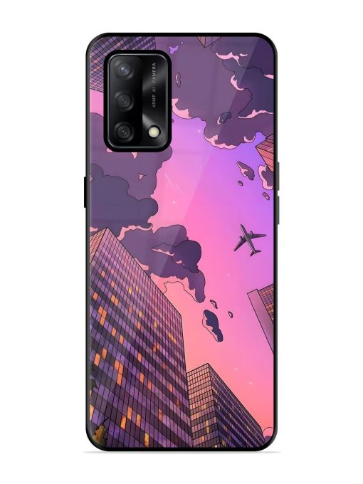 Urban Twilight Glossy Soft Edge Case for Oppo F19 Chachhi