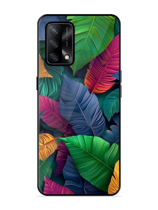 Tropical Tapestry Glossy Soft Edge Case for Oppo F19 Chachhi