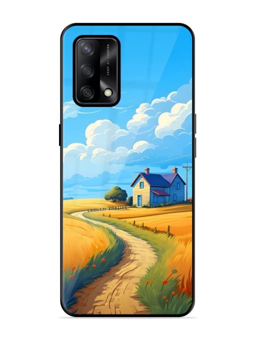 Countryside Cottage Glossy Soft Edge Case for Oppo F19 Chachhi