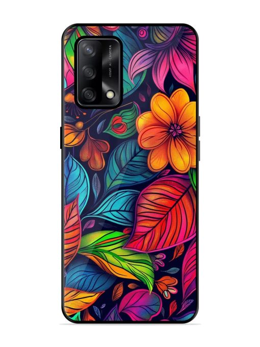 Rainbow Of Blooms Glossy Soft Edge Case for Oppo F19 Chachhi