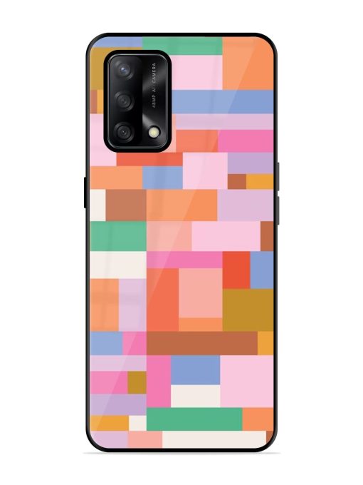 Colorful Chaos Glossy Soft Edge Case for Oppo F19 Chachhi