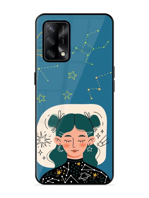 Cosmic Daydreamer Glossy Soft Edge Case for Oppo F19 Chachhi