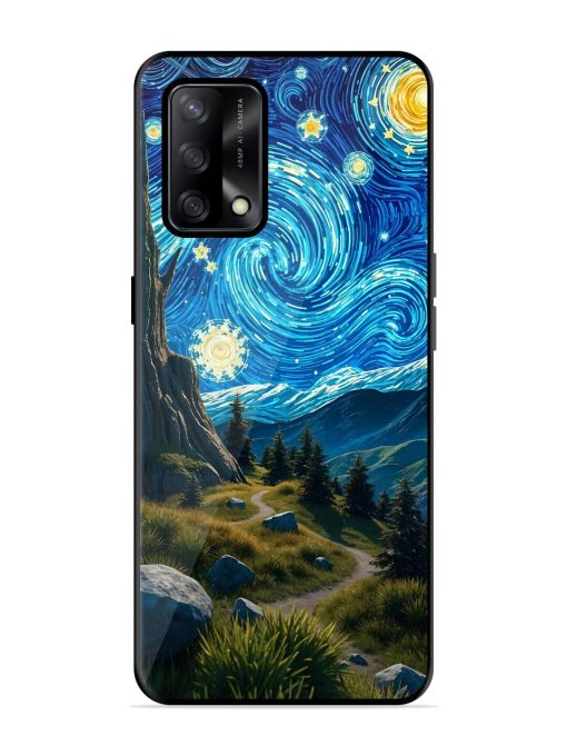 Starry Night In The Shire Glossy Soft Edge Case for Oppo F19 Chachhi