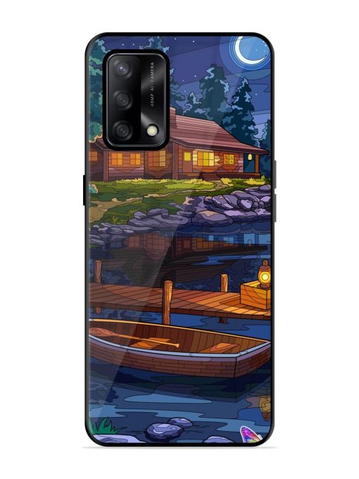 Moonlit Serenity Glossy Soft Edge Case for Oppo F19 Chachhi