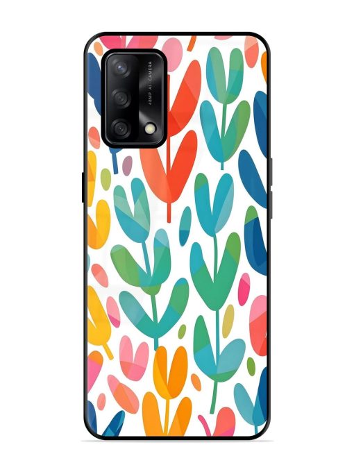 Rainbow Of Blooms Glossy Soft Edge Case for Oppo F19 Chachhi