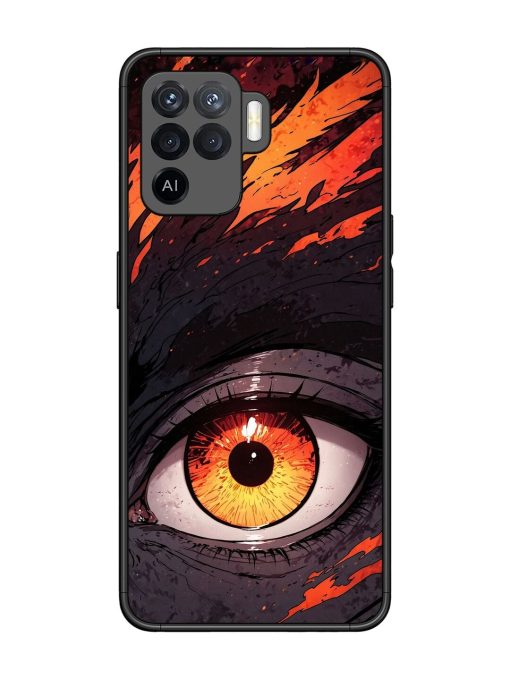 Inferno Gaze Glossy Soft Edge Case for Oppo F19 Pro Chachhi