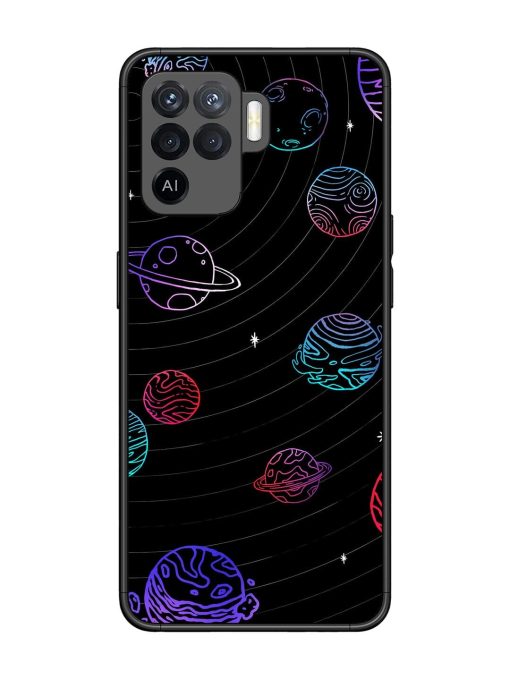 Cosmic Ballet Glossy Soft Edge Case for Oppo F19 Pro Chachhi