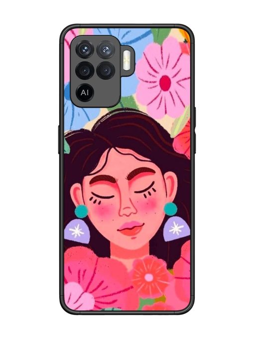 Blooming Serenity Glossy Soft Edge Case for Oppo F19 Pro Chachhi