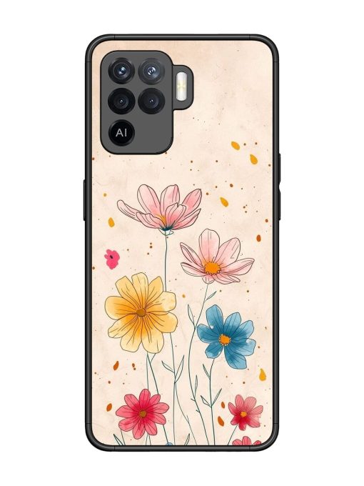 Delicate Bloom Glossy Soft Edge Case for Oppo F19 Pro Chachhi