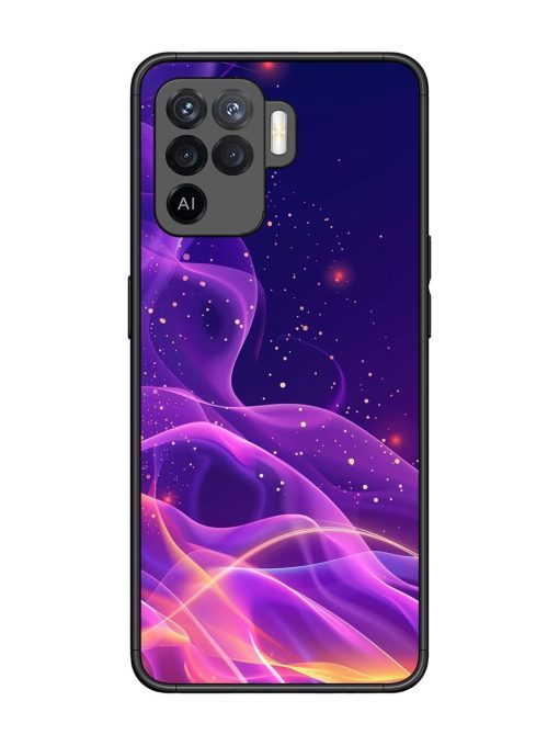 Cosmic Currents Glossy Soft Edge Case for Oppo F19 Pro Chachhi