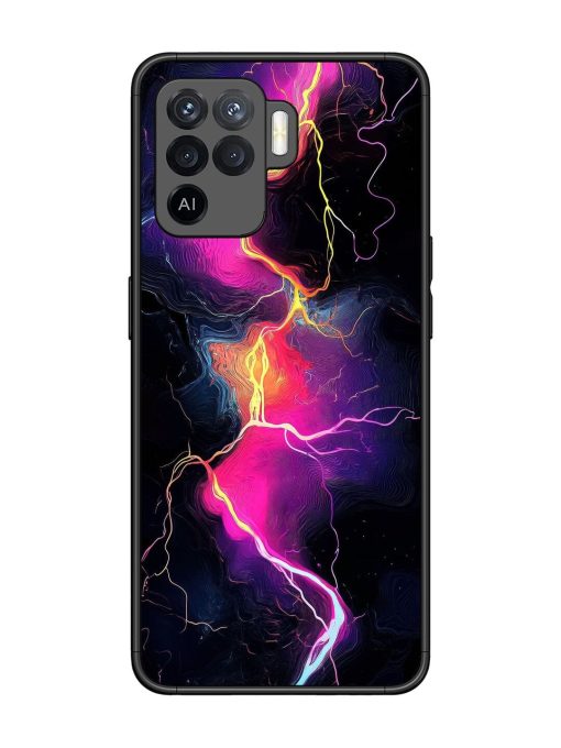 Electric Dreams Glossy Soft Edge Case for Oppo F19 Pro