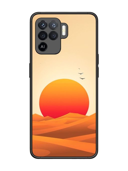 Desert Sunset Glossy Soft Edge Case for Oppo F19 Pro Chachhi