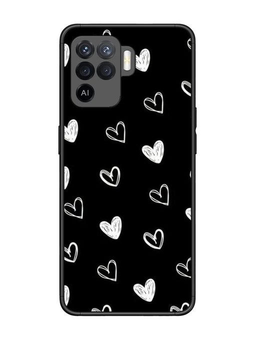 Scattered Hearts Glossy Soft Edge Case for Oppo F19 Pro Chachhi