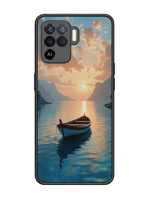 Serene Sunset Glossy Soft Edge Case for Oppo F19 Pro Chachhi