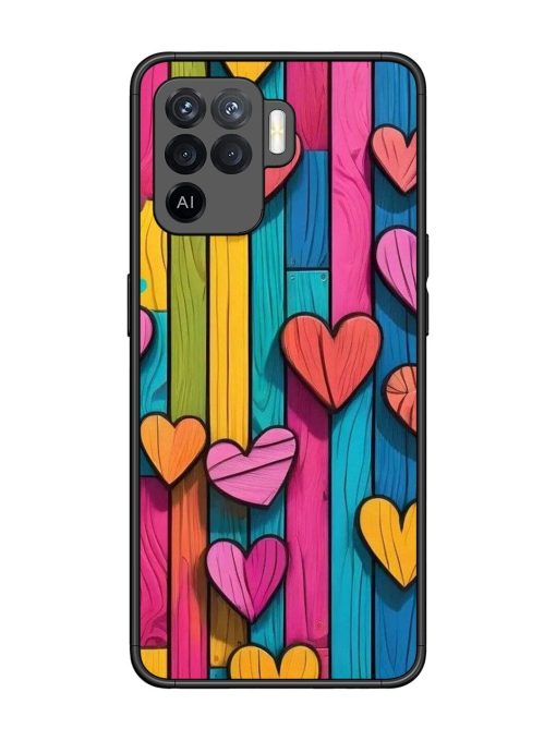 Rainbow Of Hearts Glossy Soft Edge Case for Oppo F19 Pro Chachhi