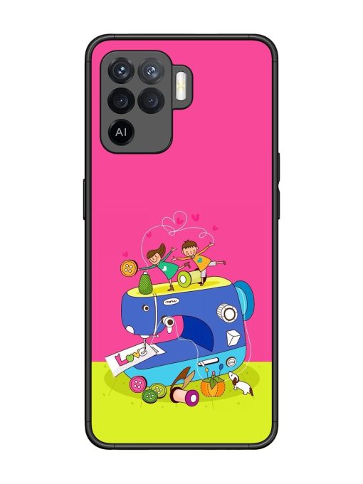 Sew Cute Glossy Soft Edge Case for Oppo F19 Pro Chachhi