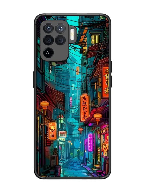 Neon Nightscape Glossy Soft Edge Case for Oppo F19 Pro Chachhi