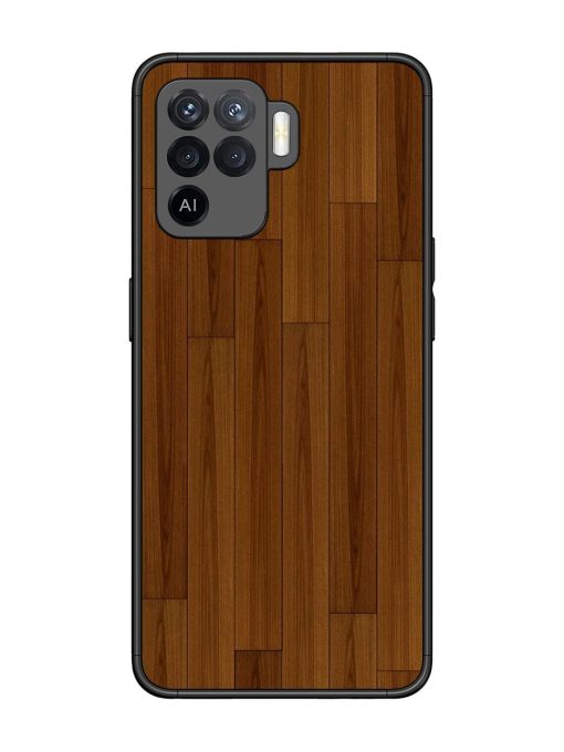 Warm Woodgrain Glossy Soft Edge Case for Oppo F19 Pro Chachhi