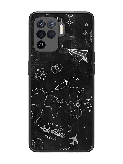 Wanderlust Sketchbook Glossy Soft Edge Case for Oppo F19 Pro Chachhi