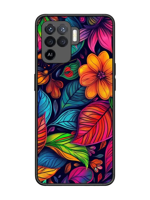 Rainbow Of Blooms Glossy Soft Edge Case for Oppo F19 Pro Chachhi