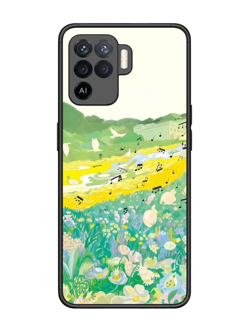 Melody In Bloom Glossy Soft Edge Case for Oppo F19 Pro Chachhi