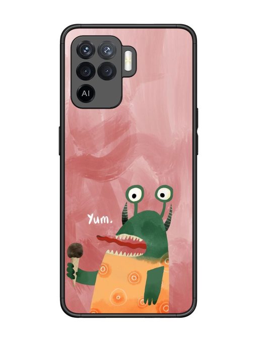 Hungry Monster Glossy Soft Edge Case for Oppo F19 Pro