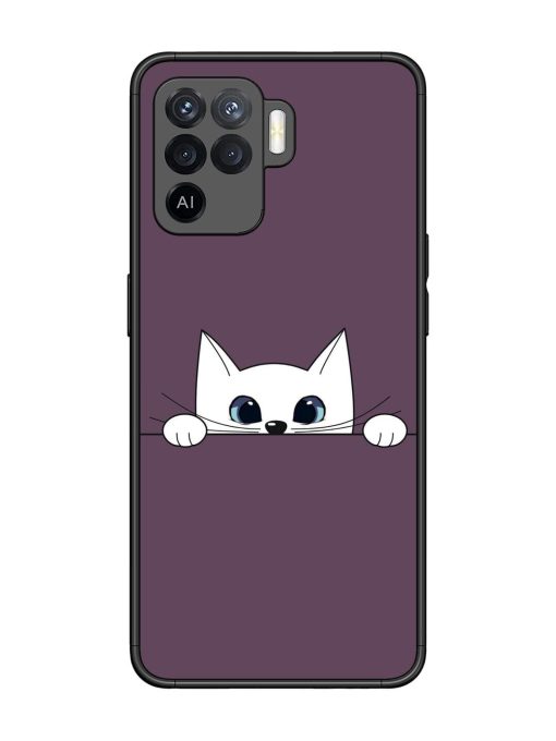 Peek-A-Boo Kitty Glossy Soft Edge Case for Oppo F19 Pro Chachhi