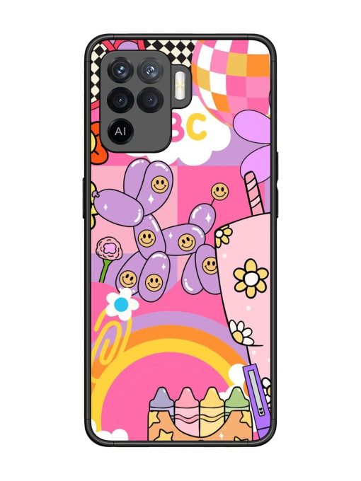 Whimsical Y2K Chaos Glossy Soft Edge Case for Oppo F19 Pro Chachhi