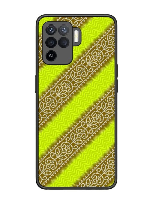 Golden Bandana Bliss Glossy Soft Edge Case for Oppo F19 Pro Chachhi