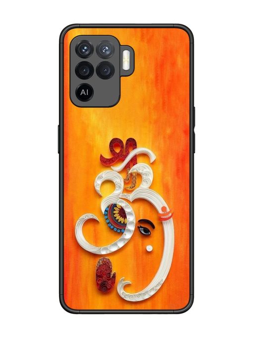 Ganesha In Quilling Art Glossy Soft Edge Case for Oppo F19 Pro