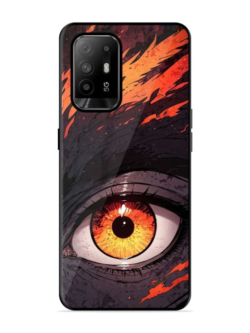 Inferno Gaze Glossy Soft Edge Case for Oppo F19 Pro Plus Chachhi