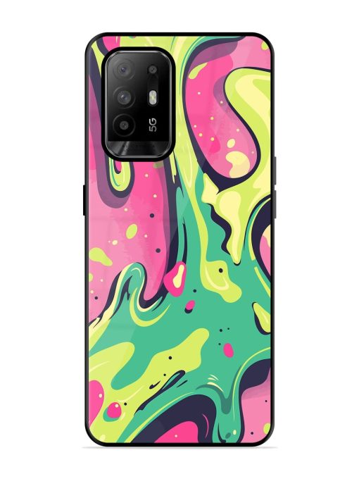 Gooey Grooves Glossy Soft Edge Case for Oppo F19 Pro Plus Chachhi