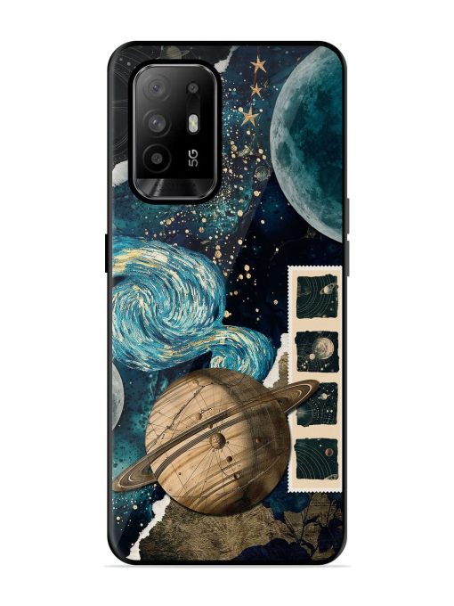 Celestial Tapestry Glossy Soft Edge Case for Oppo F19 Pro Plus Chachhi