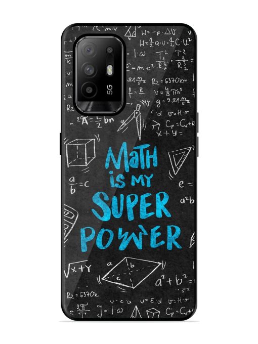 Math Magic Glossy Soft Edge Case for Oppo F19 Pro Plus Chachhi