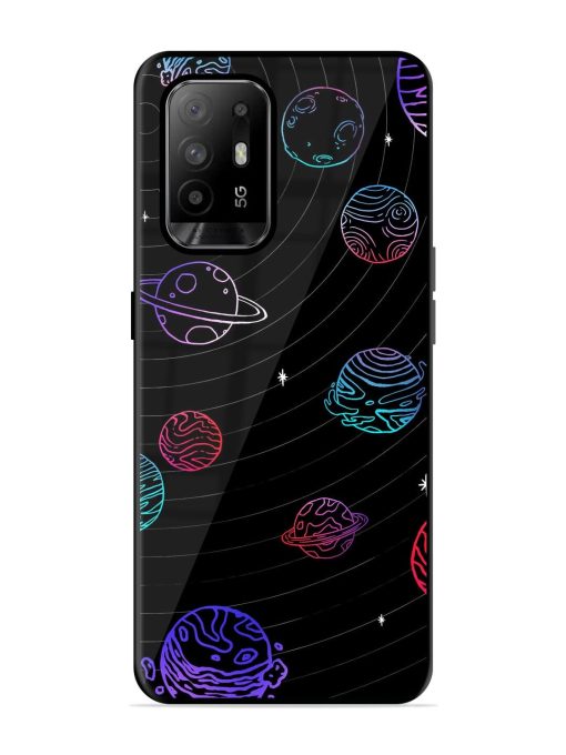 Cosmic Ballet Glossy Soft Edge Case for Oppo F19 Pro Plus Chachhi